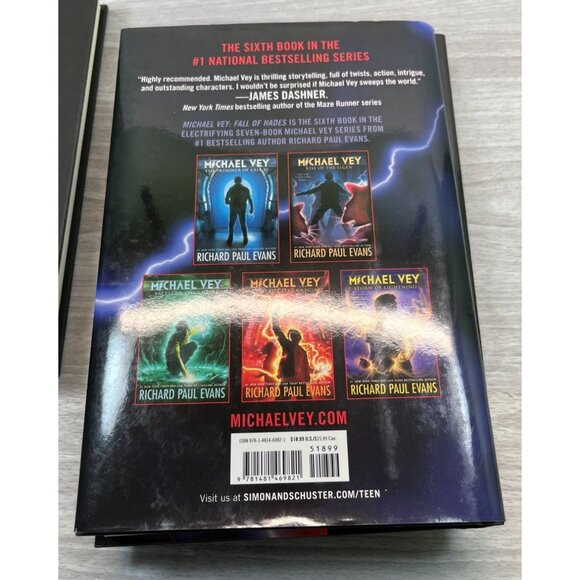 Michael Vey Series Book Lot 1 5 6 Richard Paul Evans Lot of 3 - Picture 9 of 9